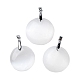 Natural Selenite Pendants(G-M091-01D)-1