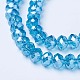 Chapelets de perles en verre galvanoplastique(EGLA-A034-T6mm-A13)-3