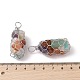 Rack Plating Copper Wire Wrapped Natural Mixed Stone Chip Big Pendants(G-C130-01P-09)-3