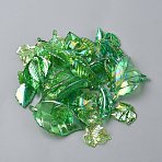 40Pcs Transparent Acrylic Pendants, Leaf, Lime Green, 24~54x14~29.5x4~7.5mm, Hole: 1.6~1.8mm(TACR-WH20002-15)