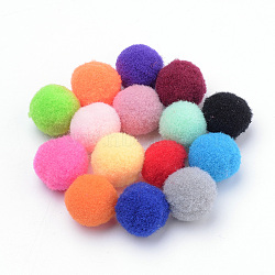 DIY Doll Craft, Polyester Pom Pom Ball, Round, Mixed Color, 27~30mm(AJEW-T001-30mm-M)