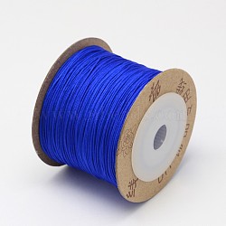 Nylon Threads, Blue, 0.6mm, about 109.36 yards(100m)/roll(NWIR-N003-0.6mm-05J)