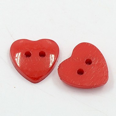 Acrylic Heart Buttons(BUTT-E071-B-02)-2