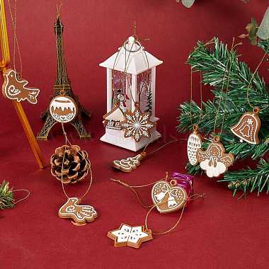 クリスマスのテーマのプラスチック製のペンダントの装飾(HJEW-SZ0001-05)-7