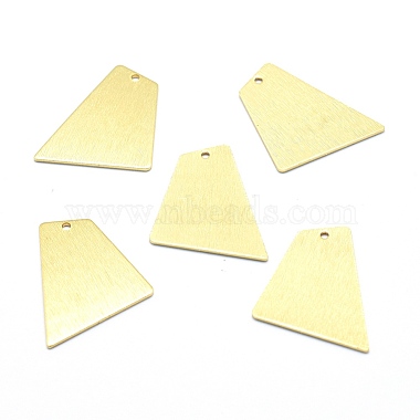 Real 18K Gold Plated Polygon Brass Pendants