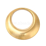 Ion Plating(IP) 304 Stainless Steel Pendants, Round Ring, Real 18K Gold Plated, 41.5x4mm, Hole: 27mm(X-STAS-A070-32G)