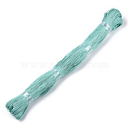 Waxed Cotton Cord, Sky Blue, 1mm, about 360yard/bundle(330m/bundle)(YC-S007-1mm-201)