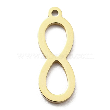 Real 18K Gold Plated Infinity 316L Surgical Stainless Steel Pendants