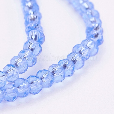Chapelets de perles en verre transparente  (X-GLAA-R135-2mm-07)-3