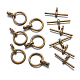 Tibetan Style Toggle Clasps(TIBE-A001-25AB-NF)-1