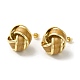 Real 18K Gold Plated Brass Enamel Stud Earrings for Women(EJEW-M251-09G-05)-1