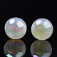 Rainbow Iridescent Plating Acrylic Beads(PACR-S221-008A-01)-2