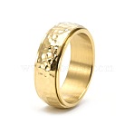 304 Stainless Steel Rotatable Finger Rings for Men, Fidget Spinner Ring for Calming Worry Meditation, Golden, US Size 10(19.8mm)(WGEF2DC-01)