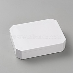 Plastic Latch Bead Containers, Bead Storage, Rectangle, White, 6.7x8.6x2cm(CON-WH0085-140)