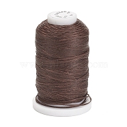 Waxed Polyester Cord, Flat, Coconut Brown, 1mm, about 76.55 yards(70m)/roll(YC-E011-A-07)