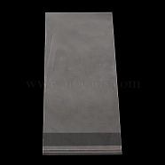 Rectangle OPP Cellophane Bags, Clear, 24x8cm, Unilateral Thickness: 0.035mm, Inner Measure: 20.5x8cm(X-OPC-R012-86)