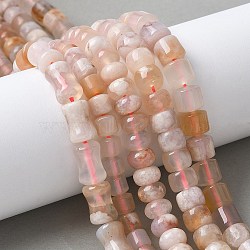 Natural Cherry Blossom Agate Beads Strands, Mixed Shapes, 6~8.5x5~12mm, Hole: 0.8~1mm, about 32~73pcs/strand, 14.72''~15.16''(37.4~38.5cm)(G-U016-D01-01)