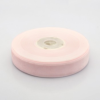 Polyester Velvet Ribbon for Gift Packing and Festival Decoration, Lavender Blush, 3/4 inch(19mm), about 25yards/roll(22.86m/roll)