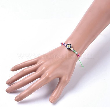 Fils de nylon ajustables bracelets de perles tressées(BJEW-JB04453-M)-6