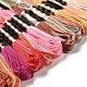 18 Skeins 18 Colors 6-Ply Polyester Embroidery Floss(OCOR-M009-01C-02)-2