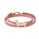 Imitation Leather Puppy Wrap Bracelets(BJEW-G620-A02)-1