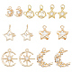 ARRICRAFT Alloy & Brass Cubic Zirconia Charms(ZIRC-AR0001-28)-1