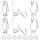 10piezas 304 fornituras convertidores de aretes con clip de acero inoxidable(FIND-BBC0003-27)-1