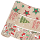 Fingerinspire 3шт. 3 стили Рождественская тема лента из мешковины джутовая лента(OCOR-FG0001-63)-1