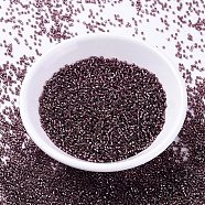 MIYUKI Delica Beads, Cylinder, Japanese Seed Beads, 11/0, (DB2170) Duracoat Silver Lined Dyed Raisin, 1.3x1.6mm, Hole: 0.8mm, about 2000pcs/10g(X-SEED-J020-DB2170)