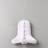 Paper Wedding Bells, Hanging Honeycomb Bell, White, 295mm(AJEW-WH0258-450)