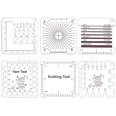 1 セット アクリル編み物定規(DIY-BC0012-73)-1