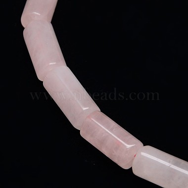 Natural Gemstone Rose Quartz Beads Strands(G-L166-15)-2