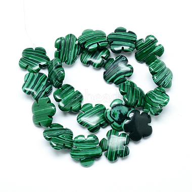 Synthetic Malachite Bead Strands(G-T003-16mm-06)-2