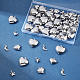 sunnyclue 80pcs 4 style 316 pendentifs chirurgicaux en acier inoxydable(STAS-SC0003-51)-4