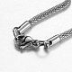 201 Stainless Steel Mesh Chain Necklaces(X-NJEW-G256-01P)-2