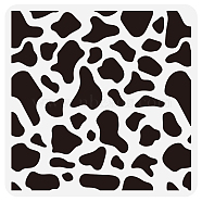 PET Hollow Out Drawing Painting Stencils, for DIY Scrapbook, Photo Album, Cow Pattern, 30x30cm(DIY-WH0391-0063)