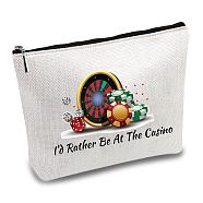 12# Cotton-polyester Bag, Stroage Bag, Rectangle, Round Pattern, 18x25cm(ABAG-WH0029-043)
