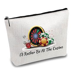 12# Cotton-polyester Bag, Stroage Bag, Rectangle, Round Pattern, 18x25cm(ABAG-WH0029-043)