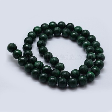 Natural Malachite Beads Strands(G-F571-27B2-6mm)-2