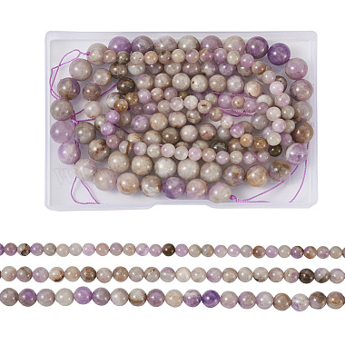 Round Lavender Jade Beads