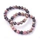 Abalorios rhodonite naturales brazalete tramo de(X-BJEW-F380-01-B16)-4