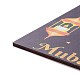 Доска плотности темы Ид деревянная настенная подвеска дверная табличка с орнаментом(HJEW-C004-02G)-4