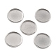 316 Surgical Stainless Steel Cabochon Tray Settings(STAS-I187-06H-P)-1