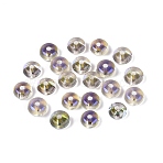 Baking Paint Electroplate Transparent Glass Beads, Rondelle, AB Color Plated, Dark Khaki, 6x3mm, Hole: 1.2~1.4mm, about 5263pcs/1000g(EGLA-Q141-01A-A01)