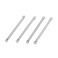 304 Stainless Steel Link Connectors, Column, Stainless Steel Color, 36x3x1.5mm, Hole: 1.8mm(STAS-Z034-15C-P)