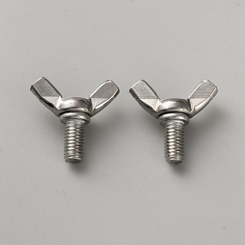 304 Stainless Steel Butterfly Wing Nut Screws, Stainless Steel Color, 25x26x11mm