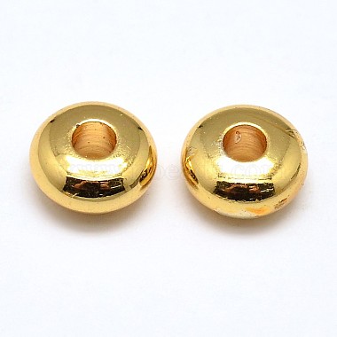 Brass Flat Round Spacer Beads(X-KK-M085-22G-NR)-2