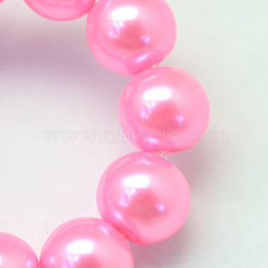 Baking Painted Pearlized Glass Pearl Round Bead Strands(X-HY-Q003-6mm-68)-3