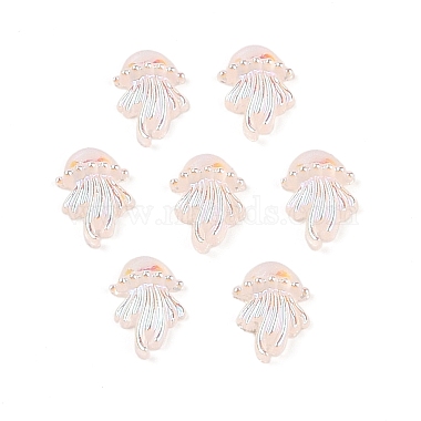 Pink Jellyfish Resin Cabochons