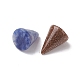 Natural & Synthetic Mixed Gemstone Circular Cone Ornament(G-K359-01B)-3